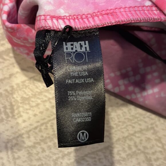 Beach Riot Women’s Pink & White Snakeskin High Waist Cross Waistband Leggings - Picture 7 of 7